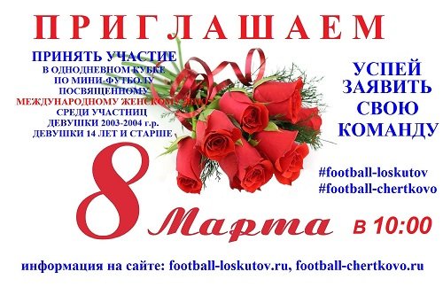Приглашаем молодежные женские команды Ростовской области принять участие в однодневном турнире по мини-футболу, посвященному Международному женскому дню
